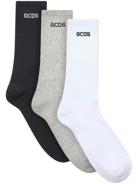  Gcds Essentials Socks (pack Of Three) - White 