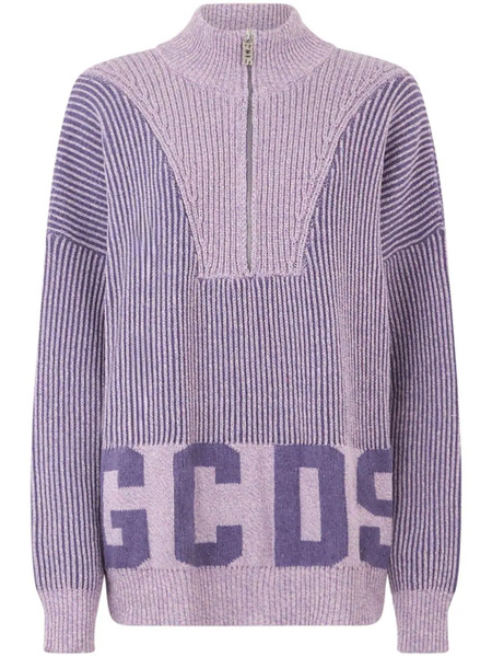  Gcds Half-zip Jumper - Purple 