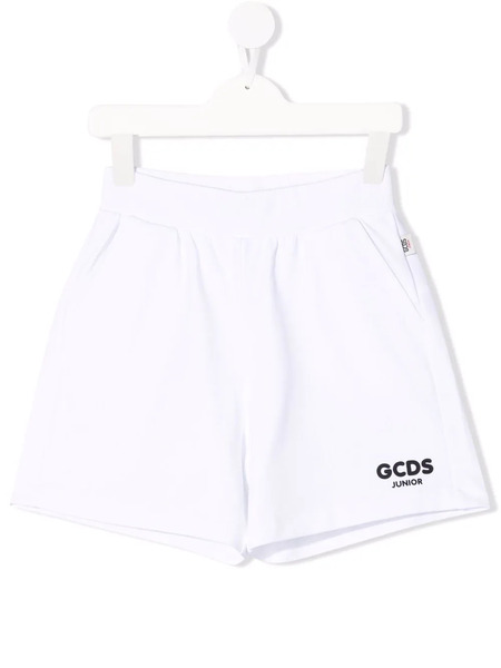  Gcds Kids Logo-print Track Shorts - White 