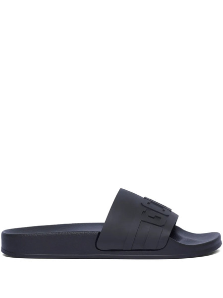  Gcds Logo-embossed Pool Slides - Black 