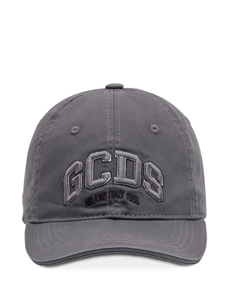  Gcds Logo-embroidered Cap - Grey 