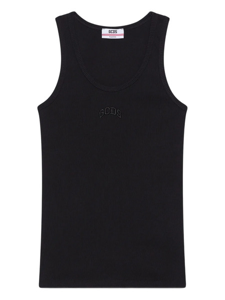 Gcds Logo-embroidered Tank Top - Black 
