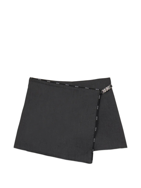  Gcds Logo Mini Skirt - Grey 