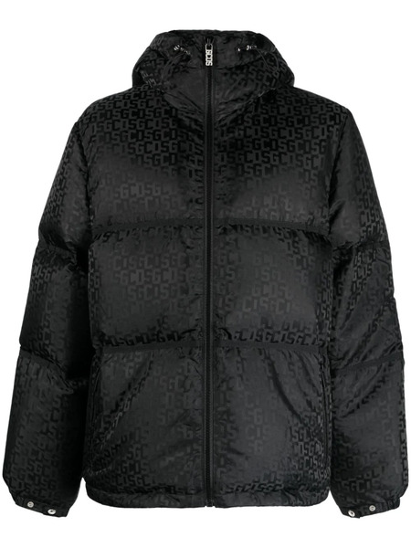 Gcds Logo-monogrammed Hodded Jacket - Black 