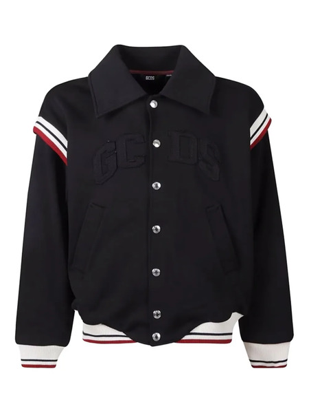  Gcds Logo-patch Bomber Jacket - Black 
