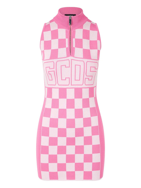  Gcds Logo-print Minidress - Pink 