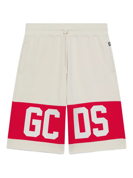  Gcds Logo-print Shorts - Neutrals 