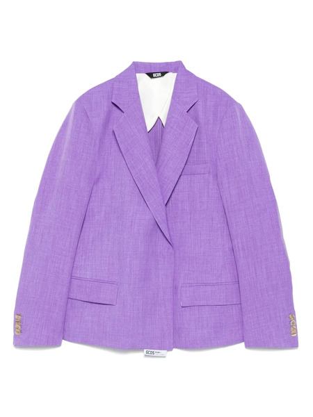  Gcds Mélange-effect Blazer - Purple 