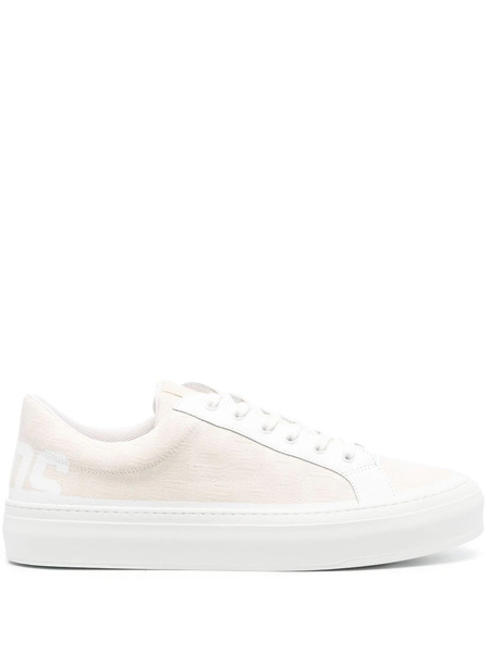  Gcds Monogram-jacquard Low-top Sneakers - Neutrals 