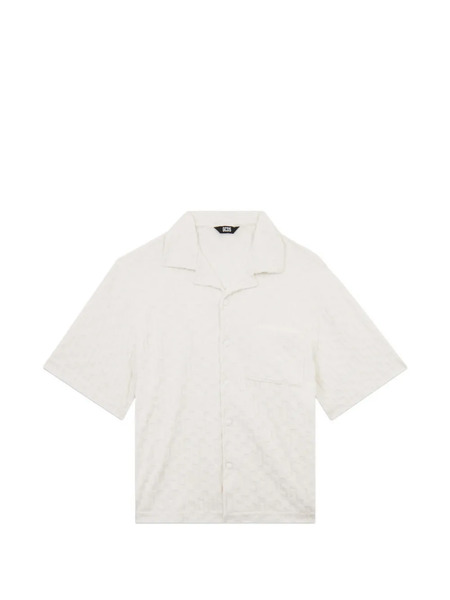  Gcds Monogram-patterned Shirt - Neutrals 
