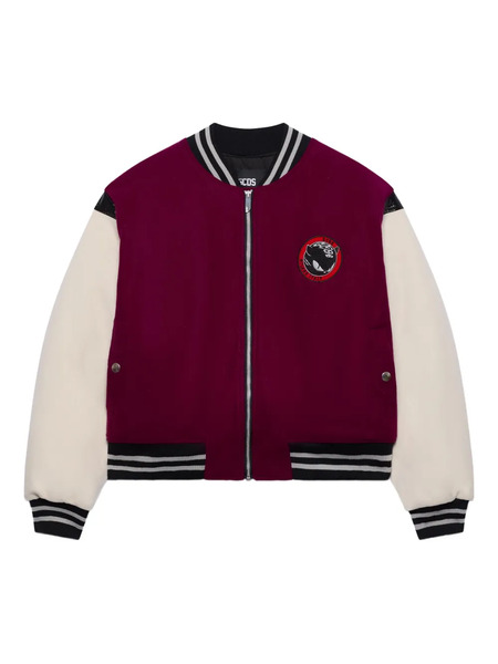  Gcds Patch-motif Bomber Jacket - Red 