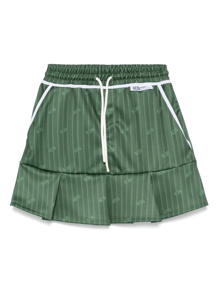  Gcds Pinstripe Mini Skirt - Green 