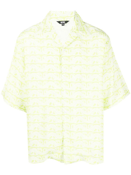  Gcds Printed Short-sleeve Shirt - Green 
