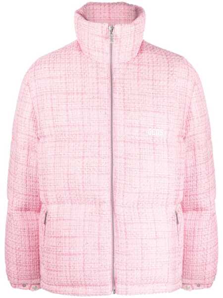  Gcds Quilted Tweed Padded Jacket - Pink 