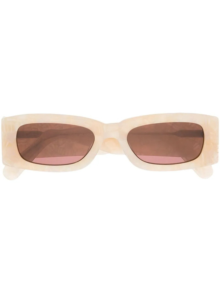  Gcds Rectangular Tinted Sunglasses - Neutrals 