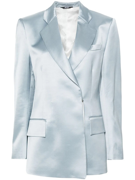  Gcds Satin Single-breasted Blazer - Blue 