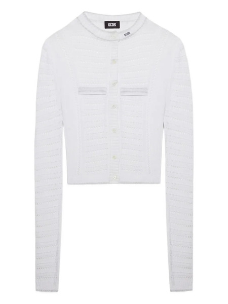  Gcds Tennis Cardigan - White 