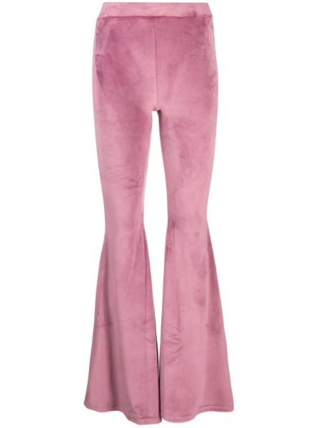  Gcds Velvet Flared Trousers - Pink 