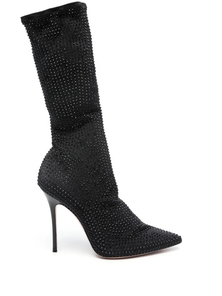  Gedebe Logan Crystal-embellished Boots - Black 