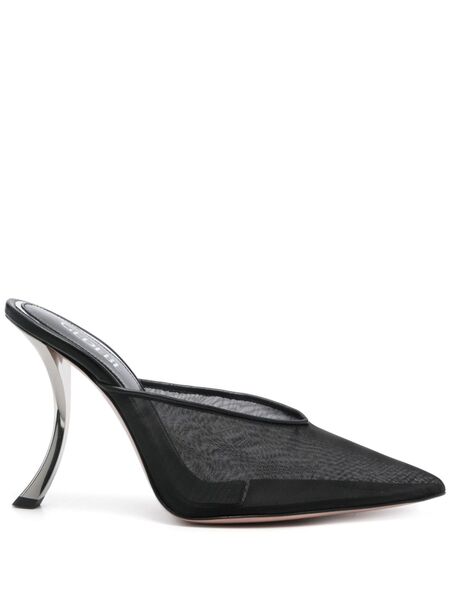  Gedebe 100mm Paris Mules - Black 