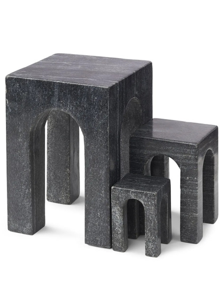  Gejst Arkis Bookends (set Of Three) - Black 