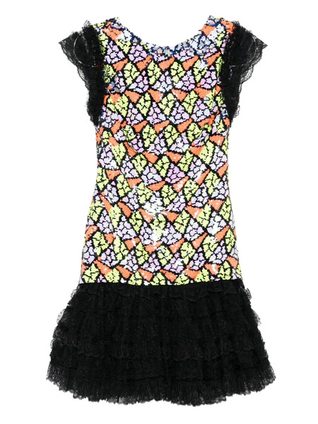  Gemy Maalouf Sequinned Minidress - Orange 