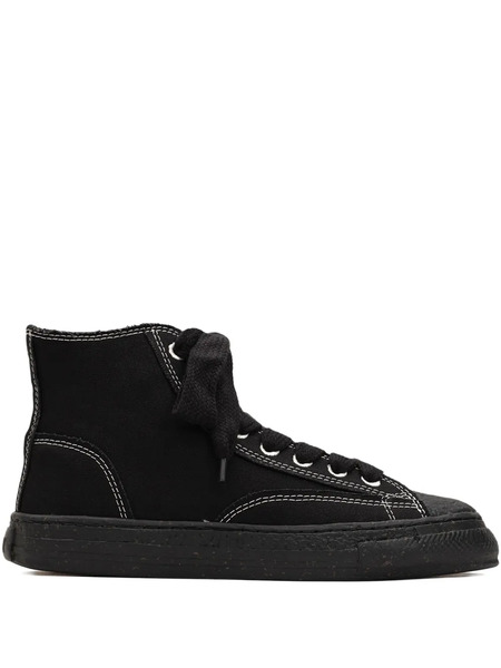  General Scale. Roy High-top Canvas Sneakers - Black 