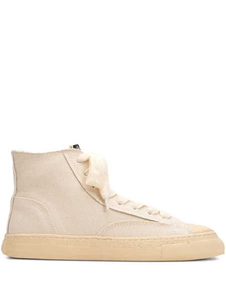  General Scale. Roy High-top Canvas Sneakers - Neutrals 