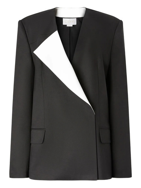  Genny Contrasting~panel Blazer - Black 