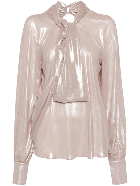  Genny Draped Chiffon Top - Pink 