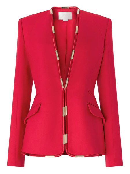  Genny Embelished-trim Jacket - Red 