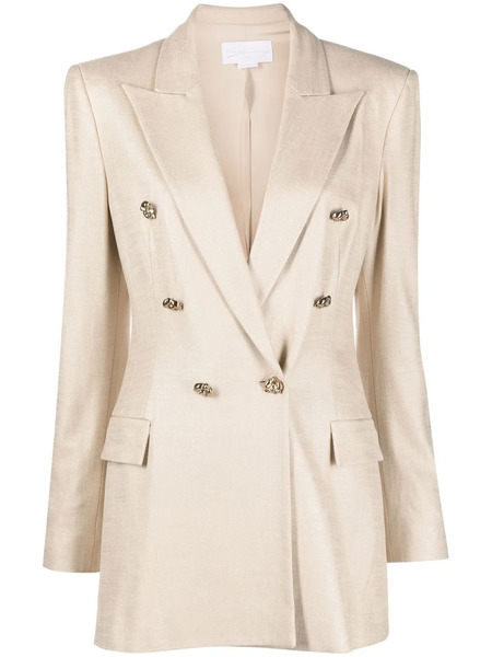  Genny Giacca Double-breasted Blazer - Neutrals 