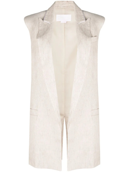  Genny Open-front Tailored Vest - Neutrals 