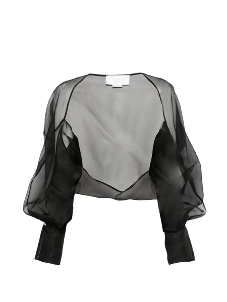  Genny Puffed-sleeve Jacket - Black 