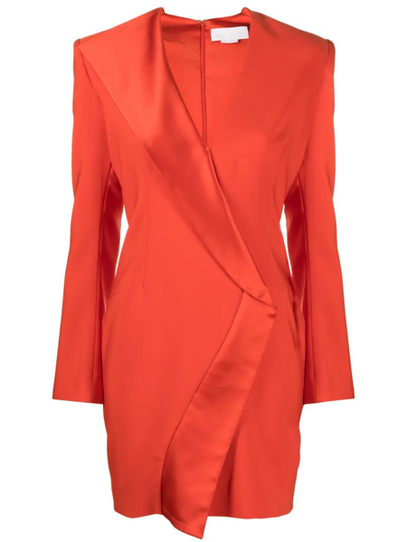  Genny Satin-trimmed Tailored Minidress 