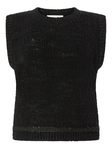  Genny Sequin-embellished Vest - Black 