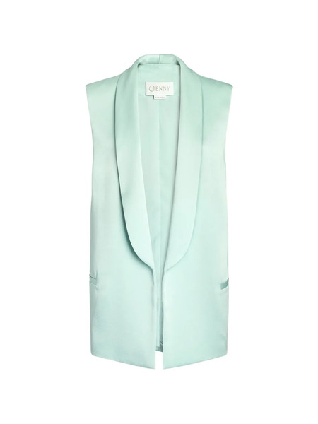  Genny Shawl-collar Waistcoat - Green 
