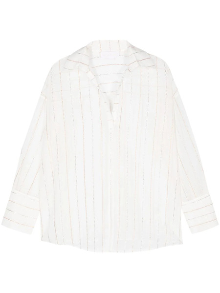  Genny Striped Blouse - White 