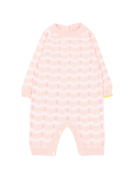  Gensami Kids Chevron-patterned Romper - Pink 