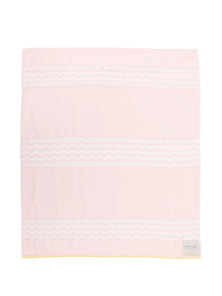  Gensami Kids Pointelle-knit Blanket - Pink 