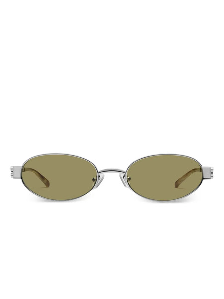  Gentle Monster Cali 02 (br) Oval-frame Sunglasses - Silver 