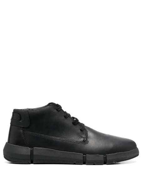  Geox Adacter Leather Desert Boots - Black 
