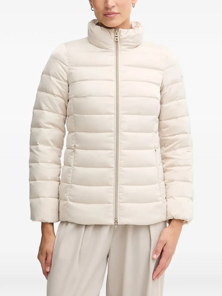  Geox Bettanie Texture-collar Padded Jacket - Neutrals 