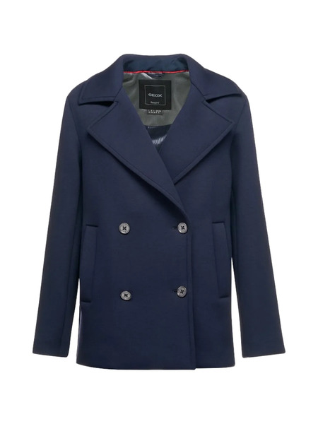  Geox Gardenia Double-breasted Jacket - Blue 