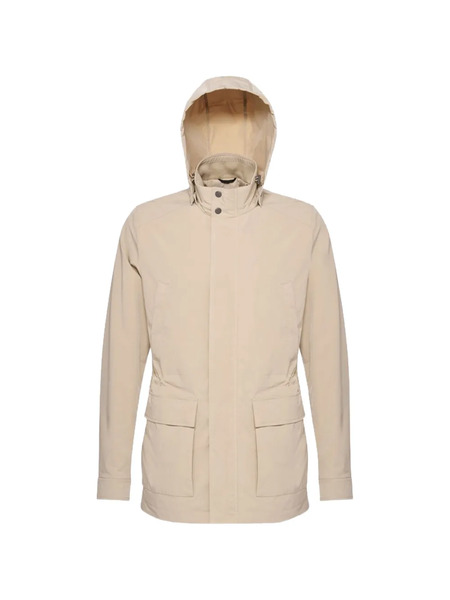  Geox Hooded Pocket Jacket - Neutrals 