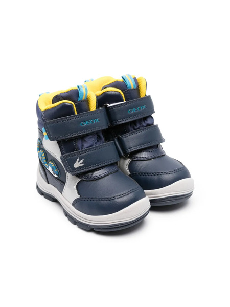  Geox Kids Flanfil Abx Touch-strap Sneakers - Blue 