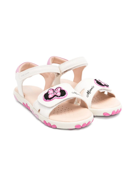 Geox Kids Haiti Flower-embellished Sandals - White 