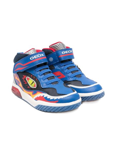  Geox Kids Inek Flame-print Boots - Blue 