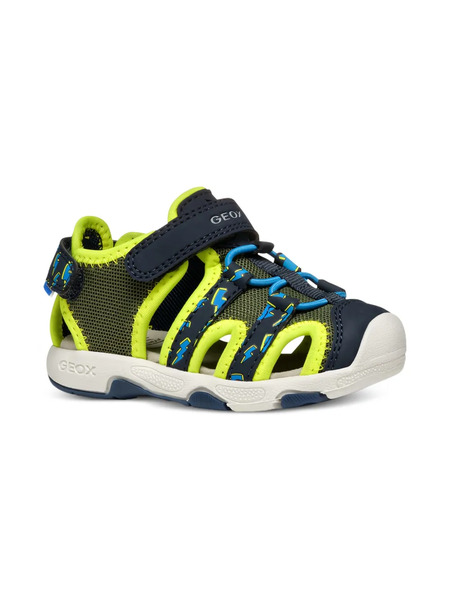  Geox Kids Mesh Slip-on Sandals - Green 