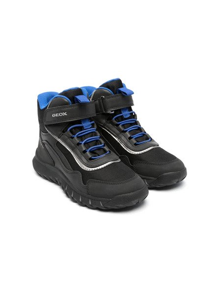  Geox Kids Simbyos Abx Touch-strap Boots - Black 